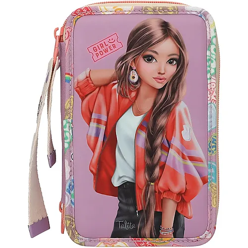 Depesche Top Model Gef�llte 3-Fach Federtasche in Lila