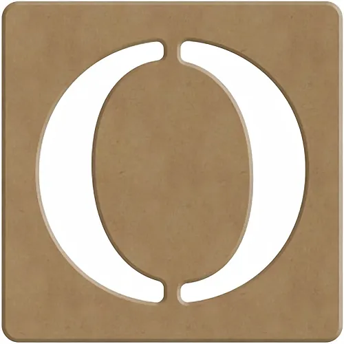 Gomille O Scrabble Buchstabe - 6cm - 10x10cm