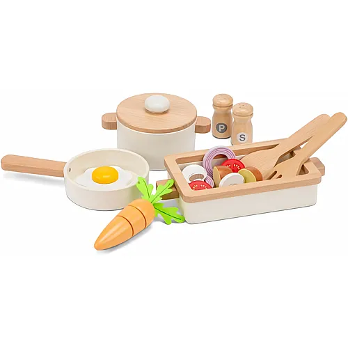New Classic Toys Holzpfannenset mit Auflaufform
