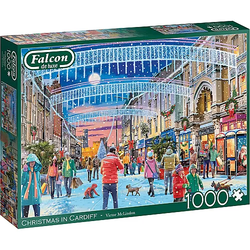 Falcon Puzzle Christmas in Cardiff - 1000 Teile