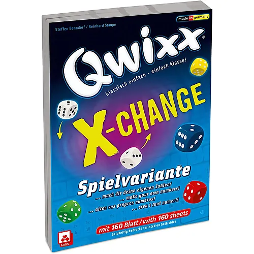 NSV Qwixx Zusatzblock X-Change - Mehrsprachig
