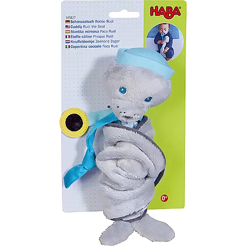 HABA Kleinkind Schmusetuch Robbe Rudi - 50  cm
