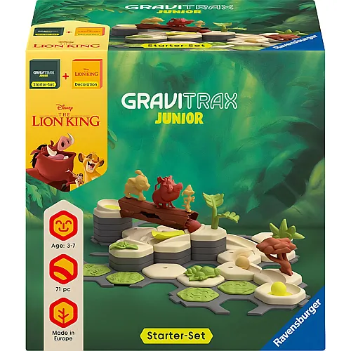Ravensburger GraviTrax K�nig der L�wen Junior Starter-Set Lion King (71Teile)