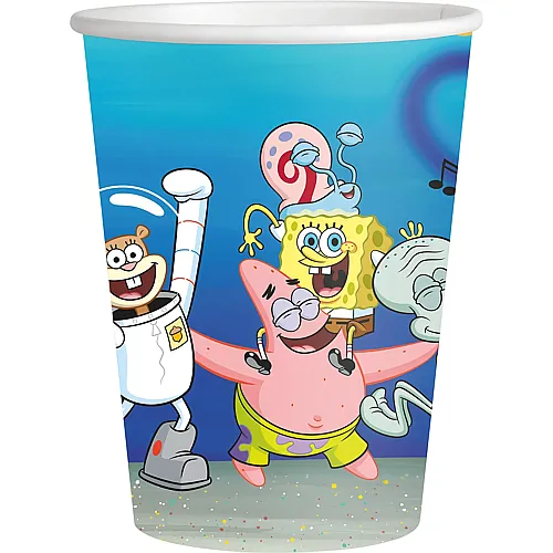 BeenSmile SpongeBob Pappbecher - 8 Teile