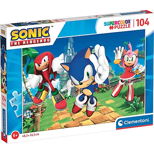 Clementoni Puzzle Supercolor Sonic (104Teile)
