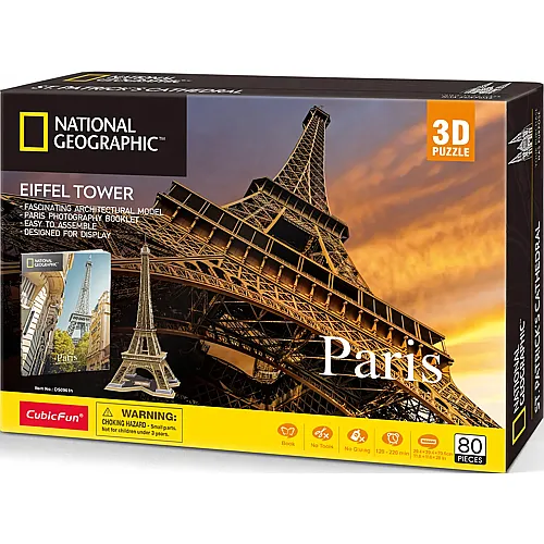 3D Eiffelturm, Paris 80Teile