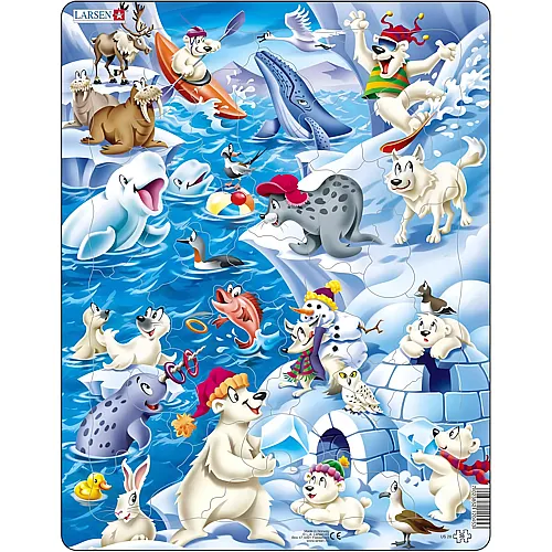 Larsen Puzzle Tiere der Arktis - 36 Teile