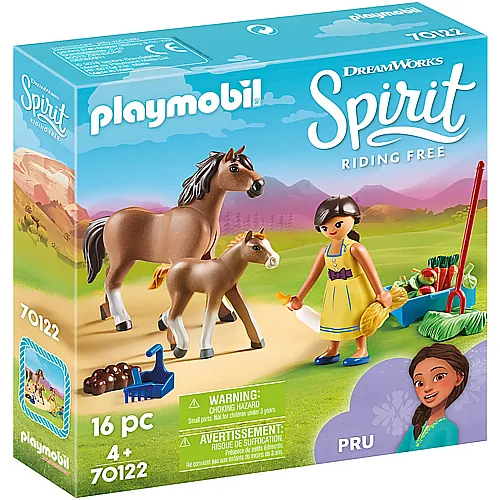 PLAYMOBIL Spirit Pru mit Pferd und Fohlen (70122)