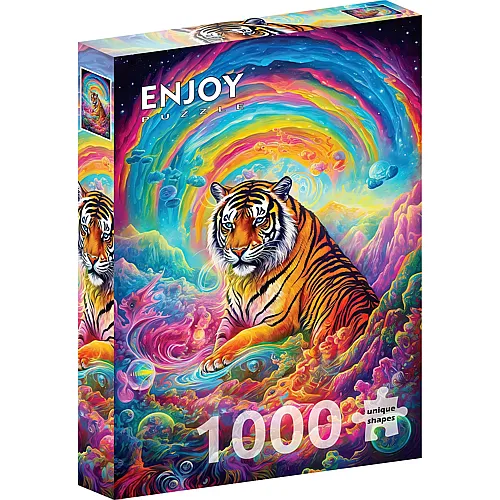 Enjoy Puzzle Wo die Tiger regieren - 1000 Teile