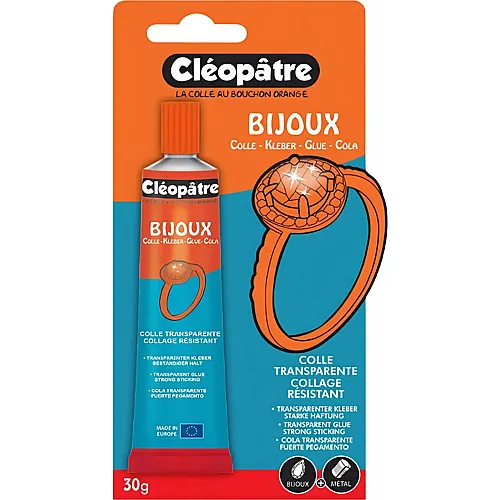 Cleopatre Blister Schmuckkleber Cleo’tech IN Aluminiumtube 30gr