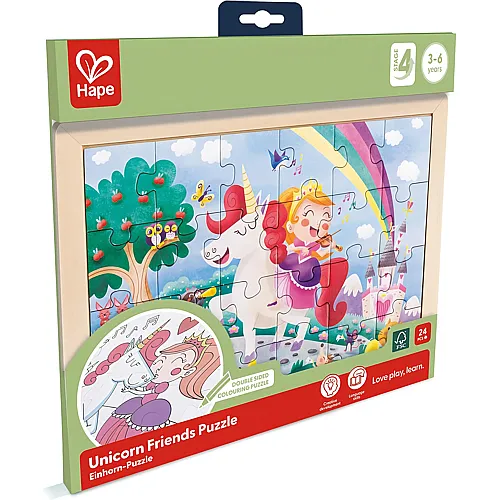 Hape Unicorn + Friends Puzzles