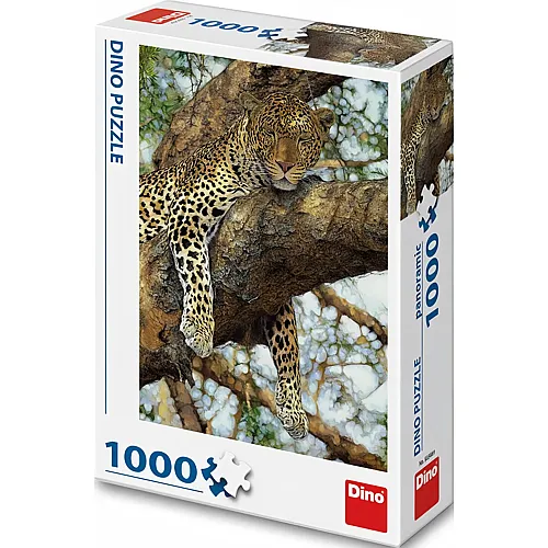 Dino Puzzle Leopard im Baum (1000Teile)