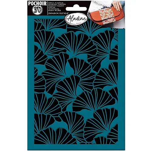 Aladine Pochoir 3D Schablone Bl�tter Gingko