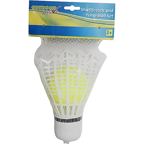 Shutttlecock und Tennisball-Set