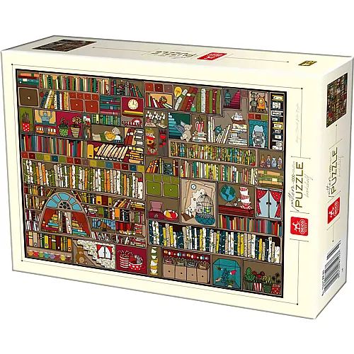 DToys Puzzle B�cherregal - 1000 Teile