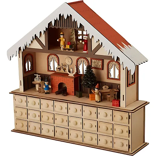 small foot Adventskalender Stube mit Beleuchtung