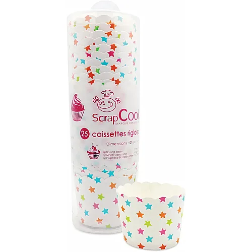 ScrapCooking Cupcake Backf�rmchen Sterne - 25 Teile