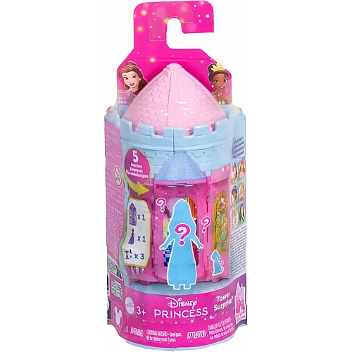 Mattel Disney Princess Turm-�berraschung mit kleinen Puppen und Zubeh�r, Stacker-Spielsets mit 4 �berraschungen und einem