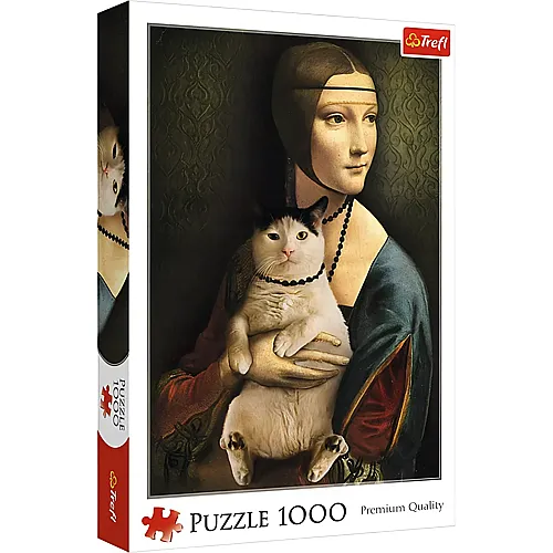 Trefl Puzzle Mona Lisa mit Katze (1000Teile)