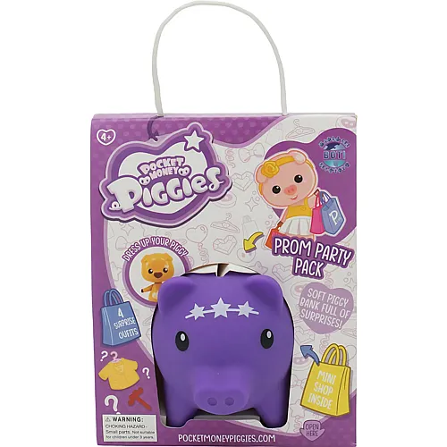 Boti Pockey Money Piggies Spielfigur mit Spardose � Abschlussball-Party-Paket