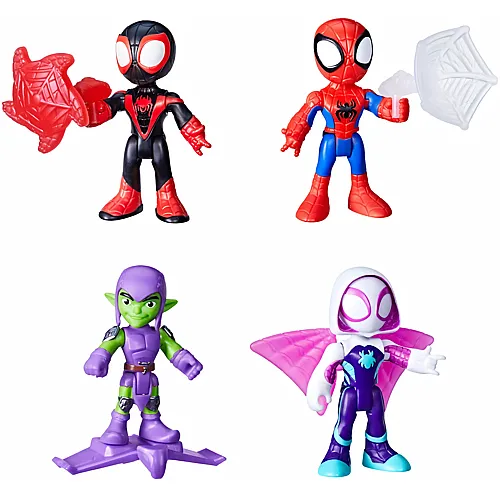Hasbro Spidey Action Figure ass. 4-fach ass., Figur 7.6 cm,