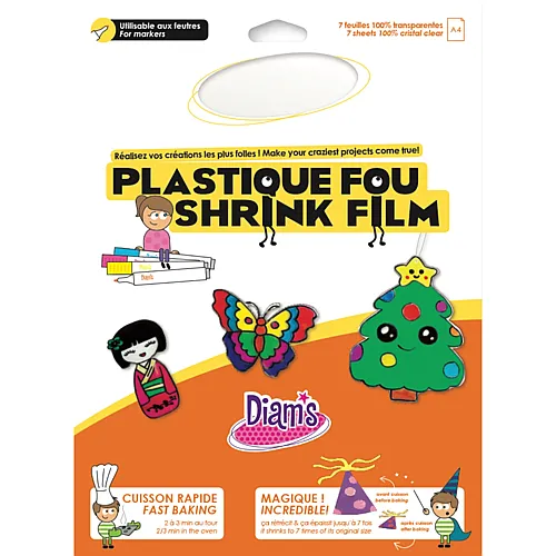 OZ International Diam's Plastique Fou 7 Feuilles : Cristal Lisse