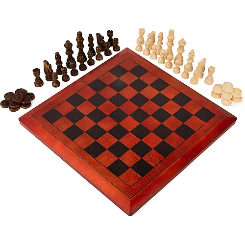 Schach- und Dame-Set