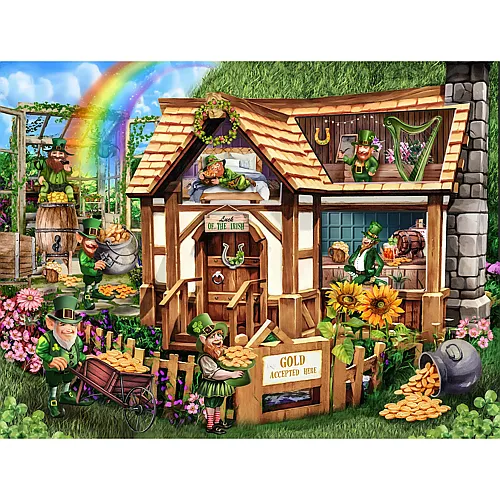SunsOut Puzzle Tom Wood Leprachaun House - 300 Teile