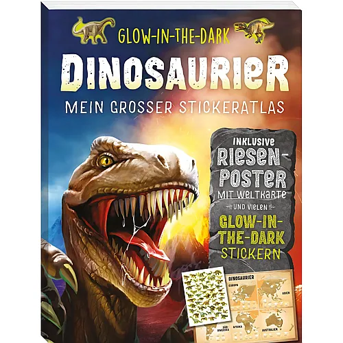 Panini Glow-in-the-Dark Dinosaurier Stickeratla