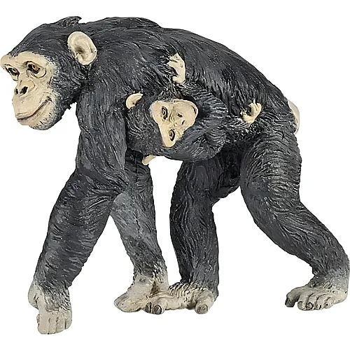 Papo Wildtiere Schimpanse mit Baby
