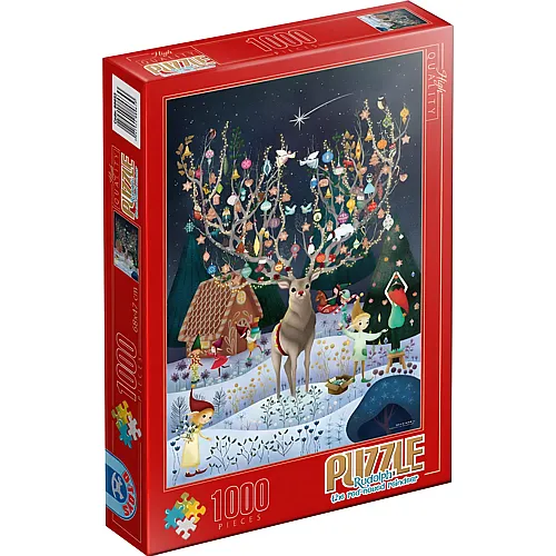 Rudolph, das Rentier mit der Roten Nase 1000Teile