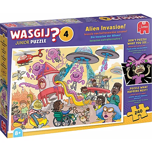 Jumbo Wasgij Junior 4 Puzzle � Alien-Invasion! � 240 Teile