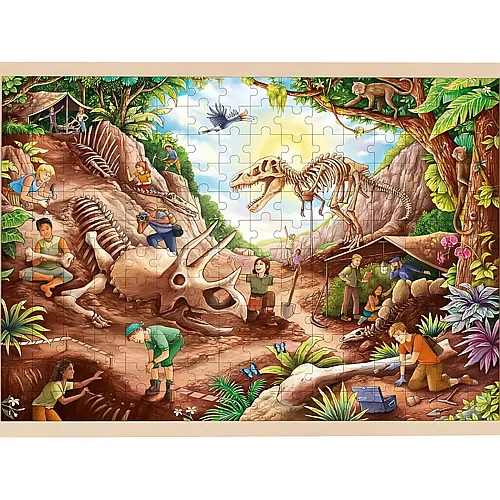 Einlegepuzzle Ausgrabung Dinosaurier 192Teile