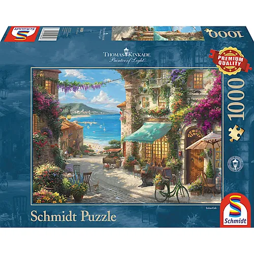 Schmidt Puzzle Thomas Kinkade Caf an der italienischen Riviera (1000Teile)