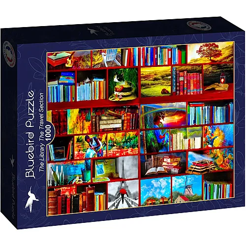 Bluebird Puzzle The Library The Travel Section - 1000 Teile