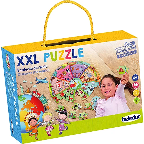 Beleduc XXL Puzzle Entdecke die Welt