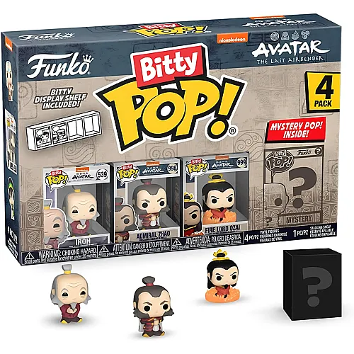 Iroh, Admiral Zhao, Firelord Ozai und Mystery - 4 Teile