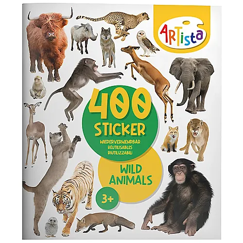 Artista Stickerbuch Wildtiere