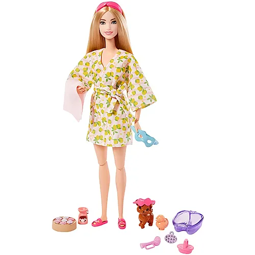 Barbie Familie & Freunde Wellness Puppe - Wellnesstag