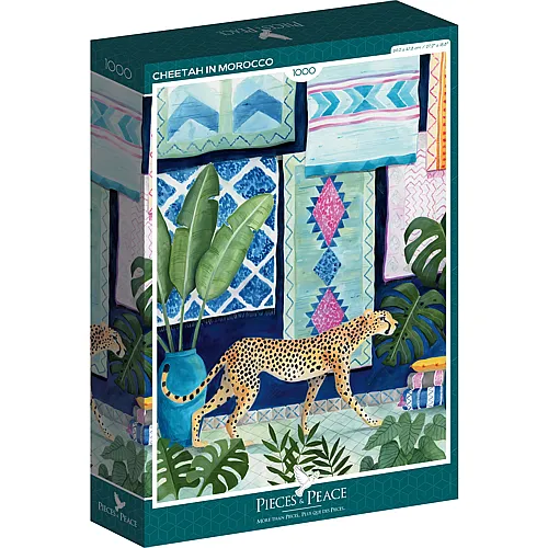 Pieces & Peace Puzzle Bex Parkin Cheetah in Morocco - 1000 Teile