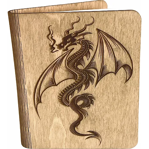 Creatif Wood Carnet Bois Dragon 100 Feuilles