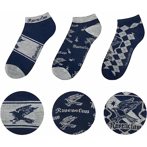 Cinereplicas Harry Potter: Ravenclaw Sneaker Socken [3 St�ck]