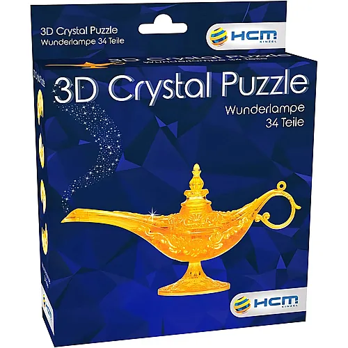 HCM Kinzel Crystal Puzzle 3D Aladdin's Wunderlampe - 34 Teile