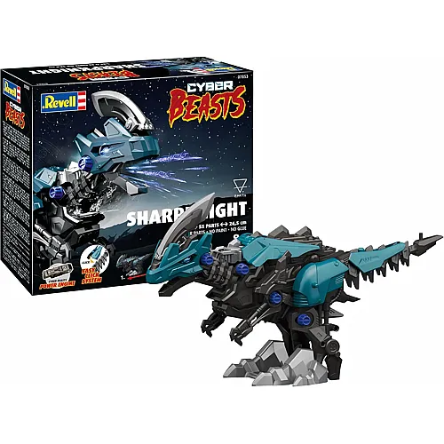 Revell Modellbau I CyberBeasts Sharp Knight I Bausatz I Massstab 1:48 I 80 Teile I Bastelset ab 10 Jahren I Detailgetreues