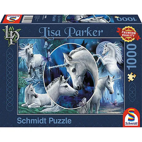 Schmidt Puzzle Lisa Parker Anmutige Einhrner (1000Teile)