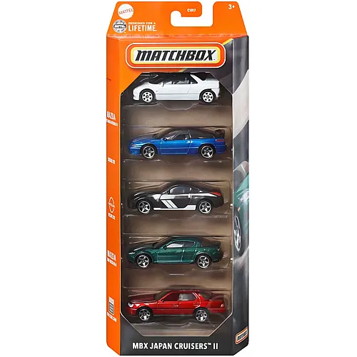 Matchbox 5er Geschenkset MBX Japan Cruisers II - 1:64