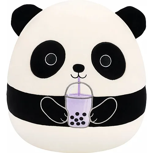 Squishmallows Pl�sch Panda Stanley mit Bubbletea - 30 cm
