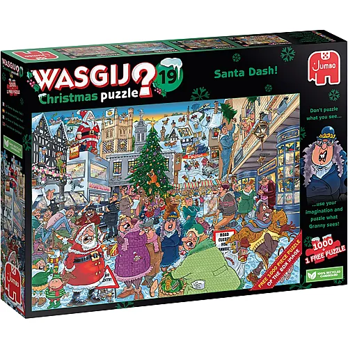 Jumbo Puzzle WASGIJ Christmas 2in1 - 1000 Teile