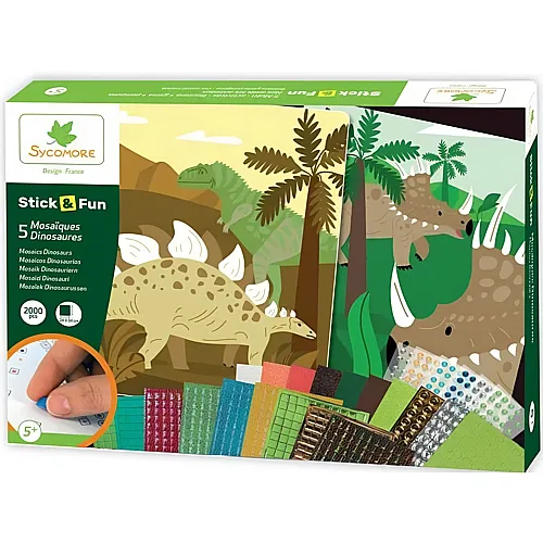 Sycomore Stick'n Fun XL Mosaiques Dinosaures (fr-de-it)