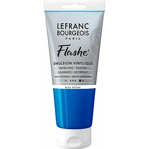 Lefranc Bourgeois Lfb Flashe Acryl 80ml Tube Ozeanblau